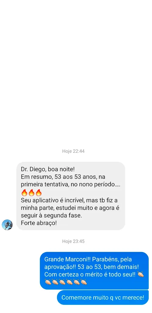 Depoimento de aluno