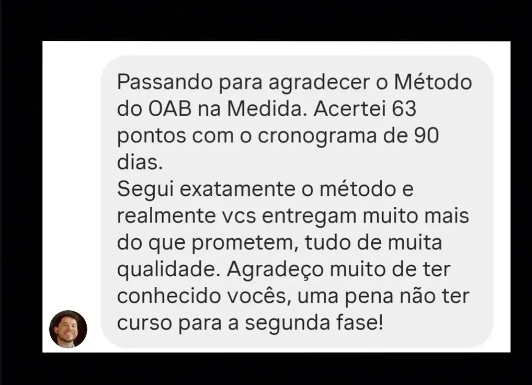 Depoimento de aluno aprovado no 46º Exame da OAB